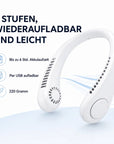 NekFan™ - Tragbarer Aufladbarer Nackenventilator für Direkte Kühlung!