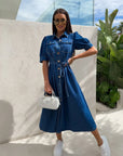 Daphne - Sunshine Denim Jurk