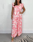 Adelinae Jumpsuit met elegante geometrische print