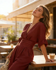 Avelissea - Dames jumpsuit met V-hals