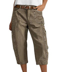Casual cargo-capri-broeken voor dames