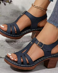 Eliette - Orthopedische Platform Sandalen - Retro elegantie en absoluut comfort