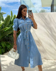 Daphne - Sunshine Denim Jurk