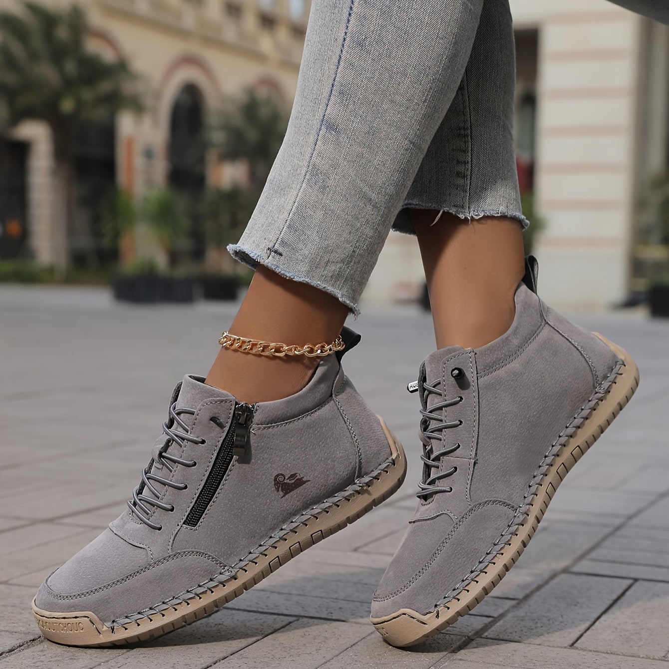 Mila – comfortabele orthopedische sneakers met rits