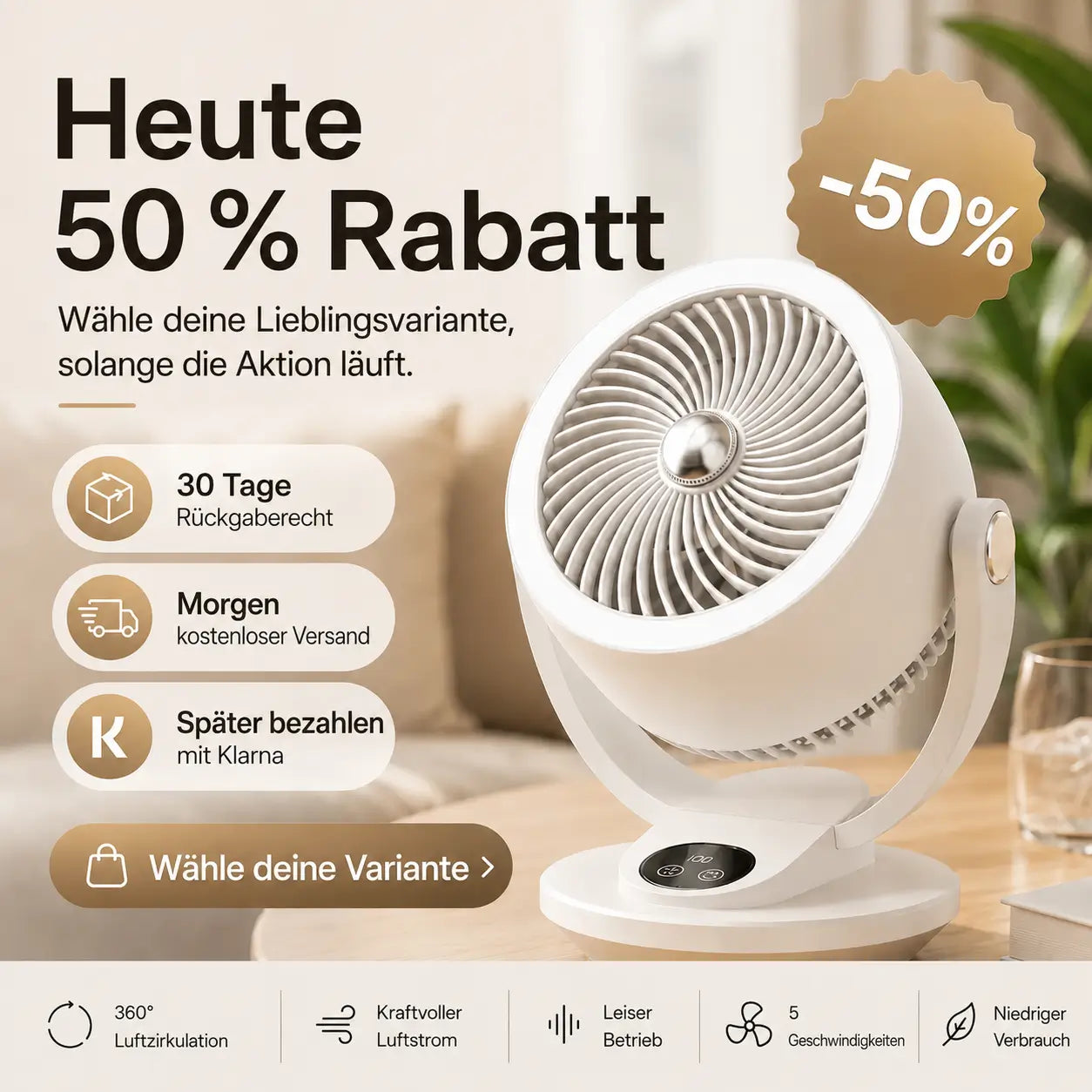 Airstream™ Ventilator | Stil, Kraftvoller Wind &amp; Zirkulation