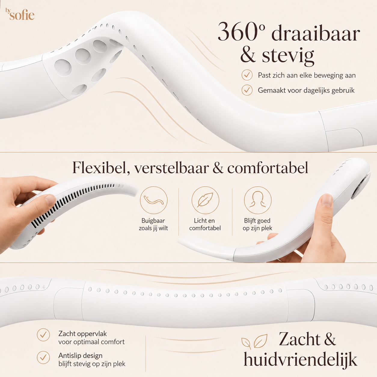 NekFan™ - Draagbare, oplaadbare nekventilator voor directe verkoeling!
