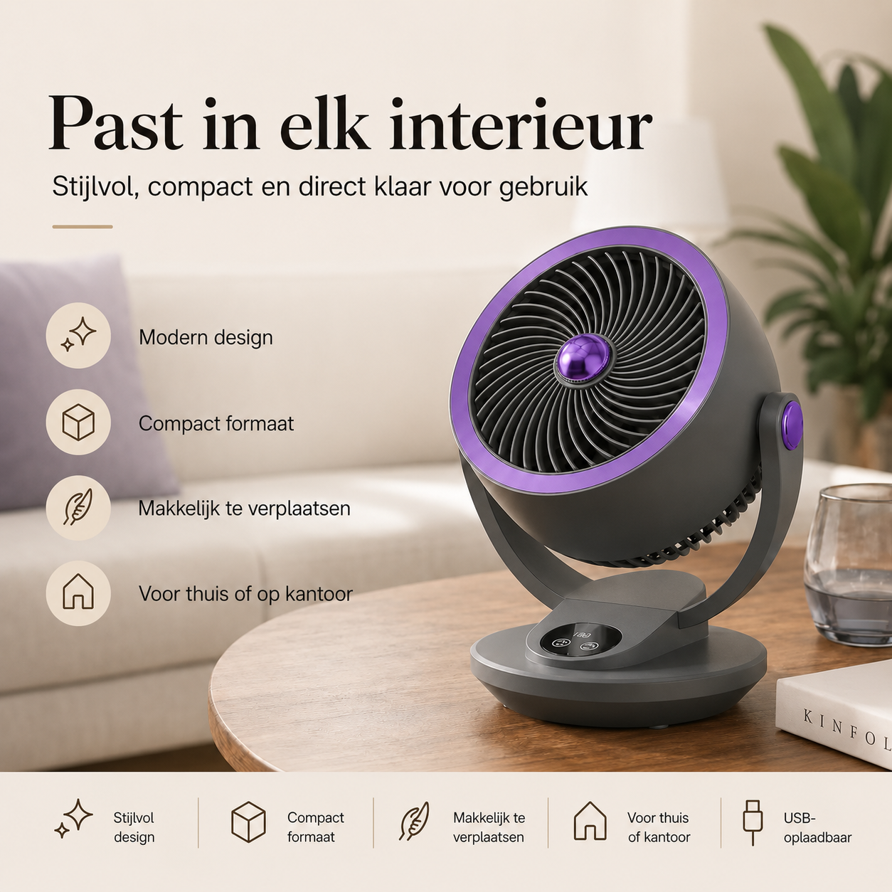 Airstream™ Ventilator | Stijl, Krachtige Wind &amp; Luchtcirculatie