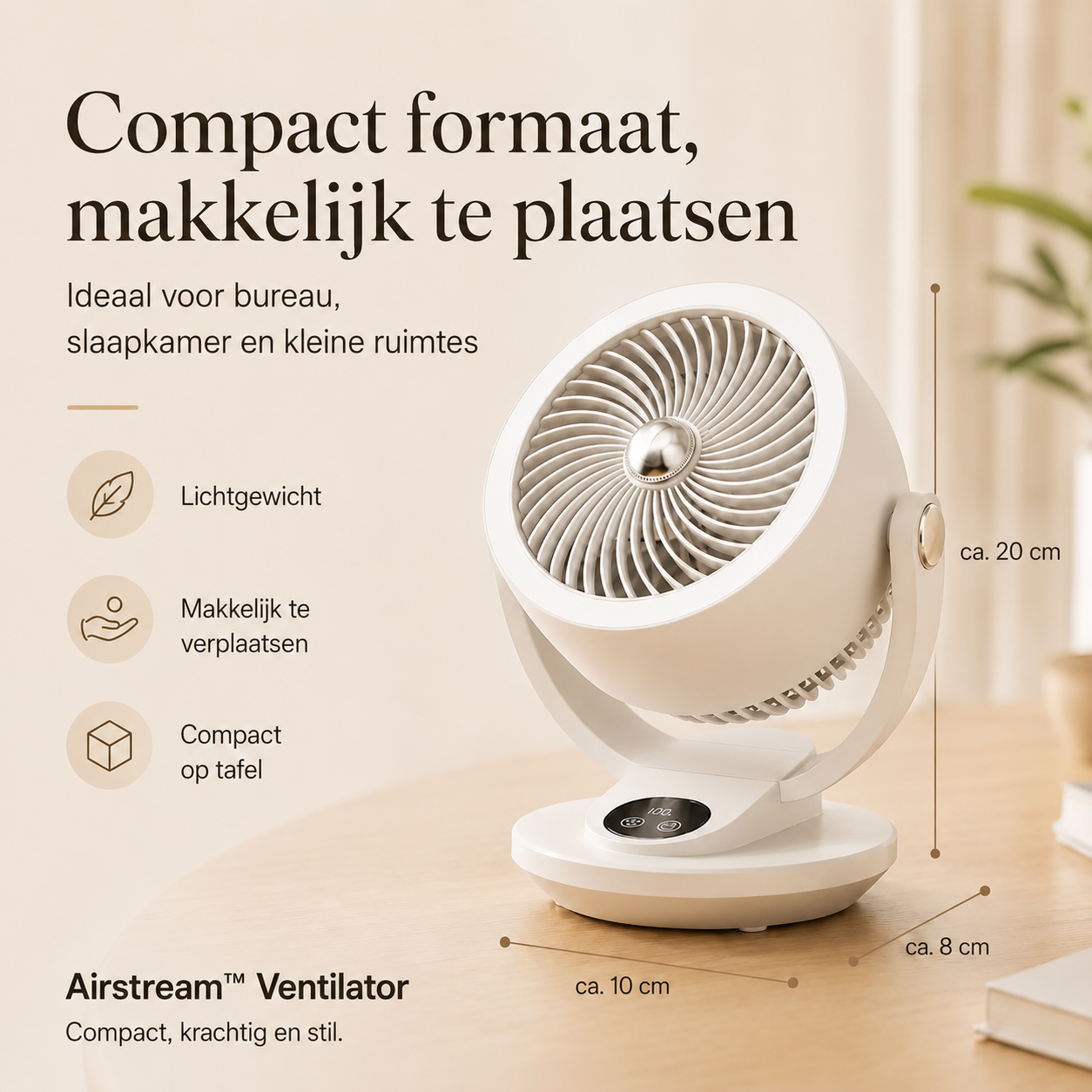 Airstream™ Ventilator | Stijl, Krachtige Wind &amp; Luchtcirculatie