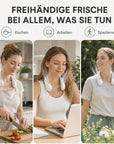 NekFan™ - Tragbarer Aufladbarer Nackenventilator für Direkte Kühlung!