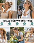 NekFan™ - Tragbarer Aufladbarer Nackenventilator für Direkte Kühlung!
