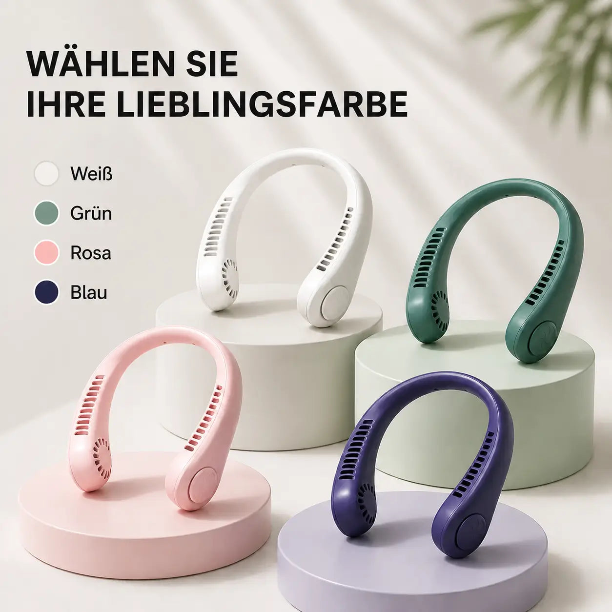NekFan™ - Tragbarer Aufladbarer Nackenventilator für Direkte Kühlung!