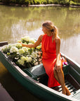 Anavella - Elegante zomerse midi-jurk | Perfect voor bruiloften en zomerfeestjes