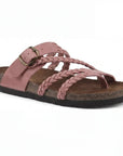 Dalyra - Dames orthopedische sandalen met verstelbare gevlochten banden