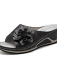 Gavrielle - Zachte Leren Sandalen Met Ondersteuning Voor De Voorkant