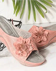 Gavrielle - Zachte Leren Sandalen Met Ondersteuning Voor De Voorkant