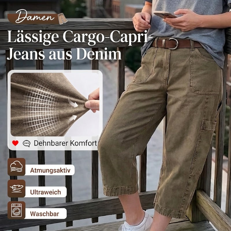 Casual cargo-capri-broeken voor dames